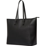 Cortina Milan Shoulder Bag Black PU Leather
