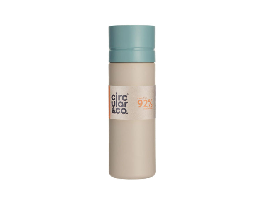 Circular Co. Bottiglia circolare 600 ml crema blu