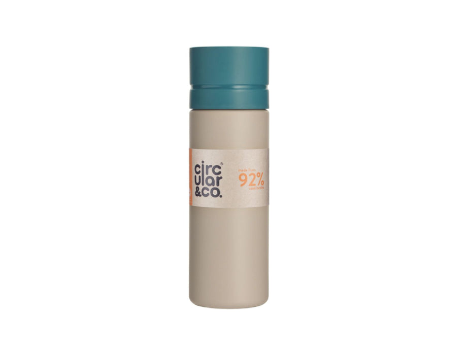 Circular Co. Bottiglia circolare 600 ml di verde acqua