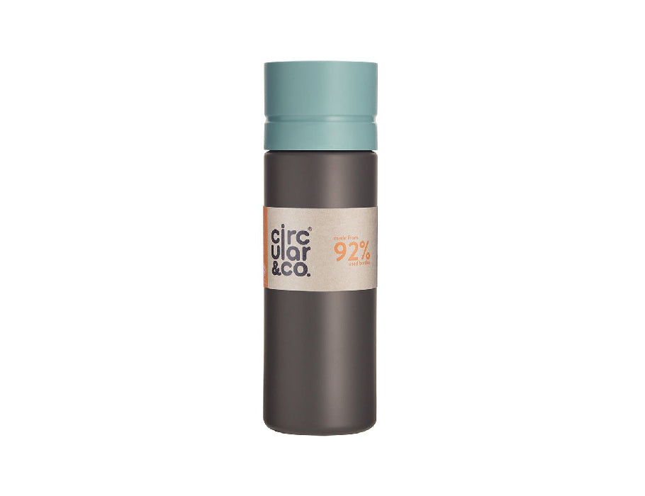 Circular Co. Bottiglia circolare 600 ml di blu nero