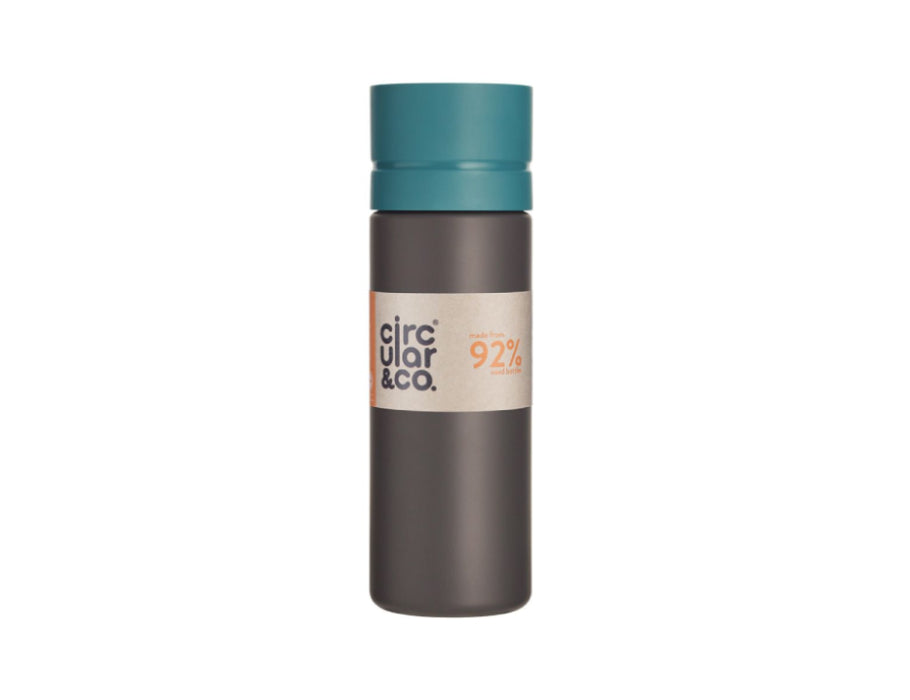 Circular Co. Bottiglia circolare 600 ml di verde nero