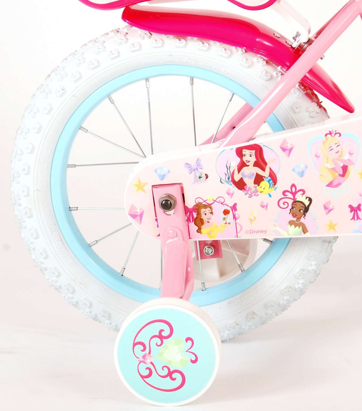 Disney 14 inch 25 cm Girls Knapping brake Pink