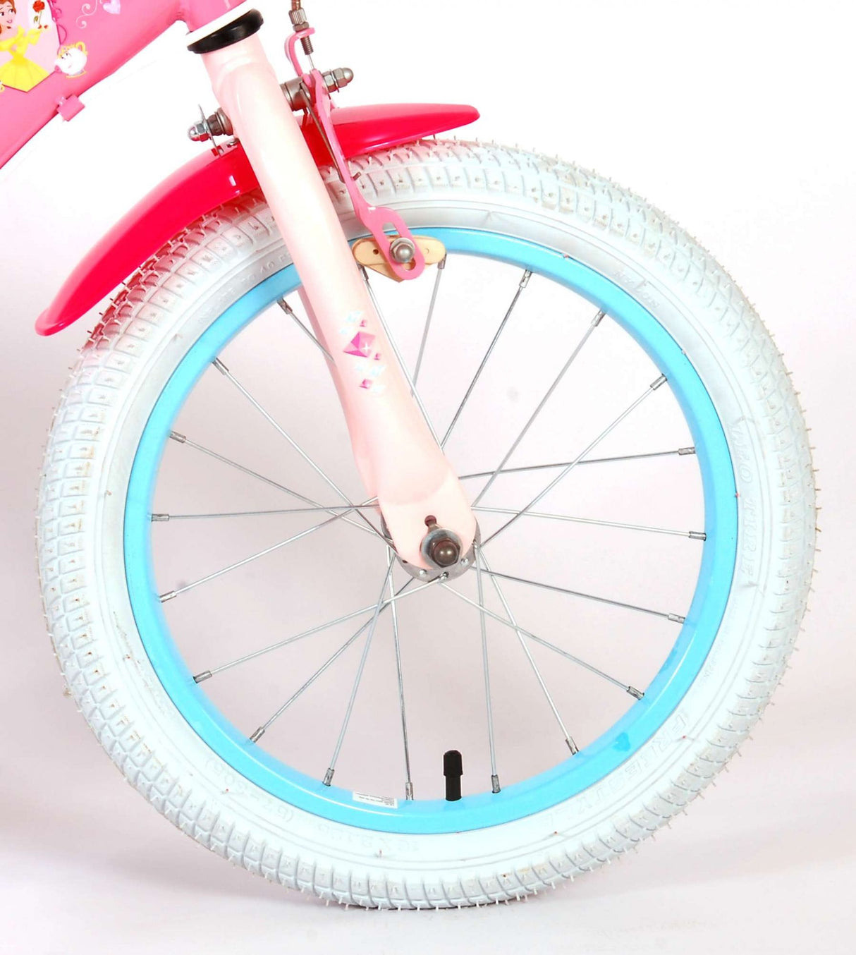 Disney Prinzessin Kanner Vëlo Meedercher 16 Zoll rosa zwee Handbremsen