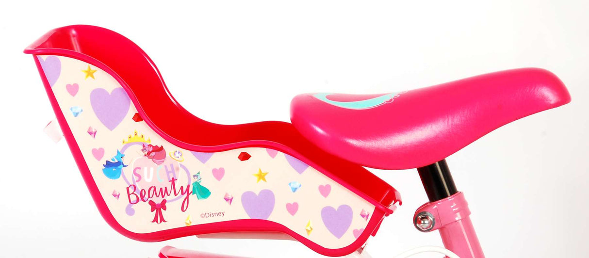 Disney Prinzessin Kanner Vëlo Meedercher 16 Zoll rosa zwee Handbremsen