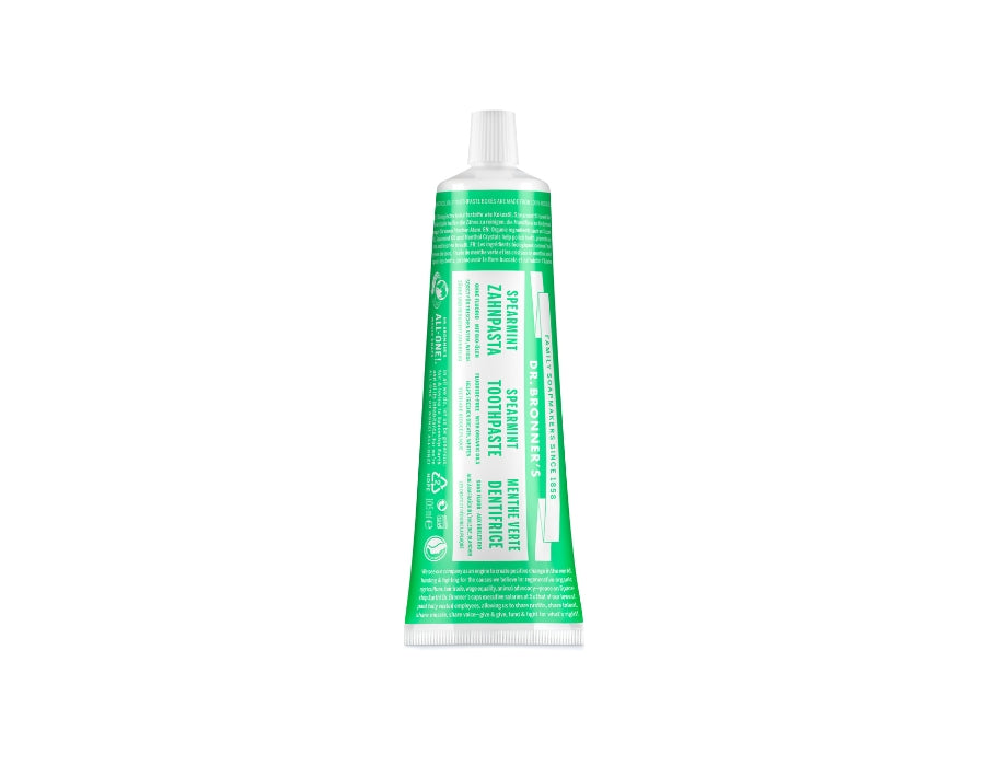 Dr. Bronner's toothpaste Spearmint without fluoride