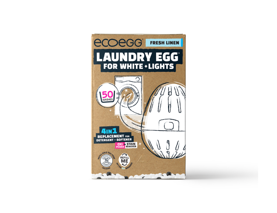 Ecoegg Wasball dla White był świeżego pościel 50 wosków