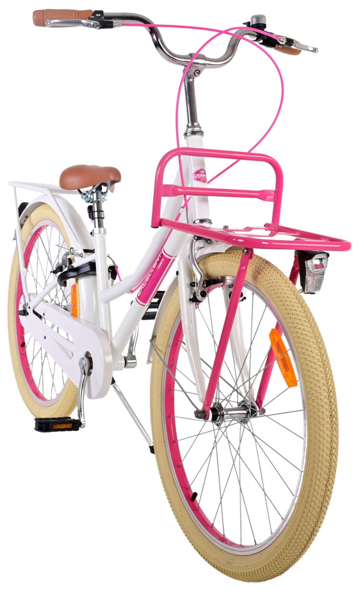 Volare Volare Children's Bicycle Girls 24 inch White Two Hand brakes