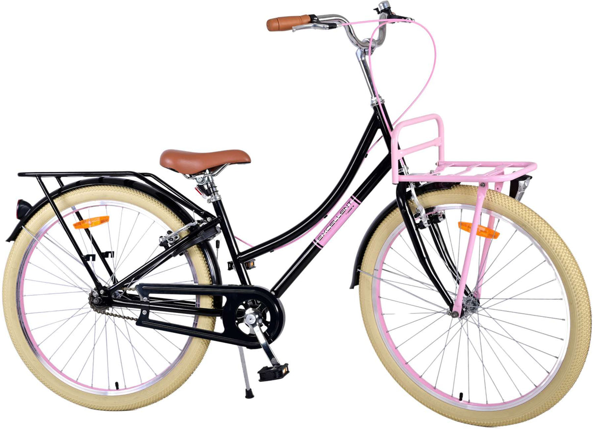 Volare Volare Children's Bike Girls 26 Inch Black Two Hand brakes