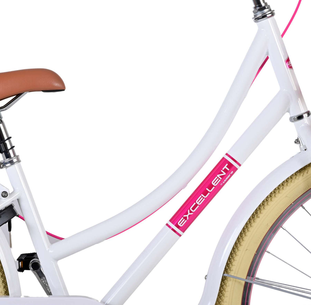 Volare Volare Children's Bike Girls 26 Zoll weiße zwei Handbremsen