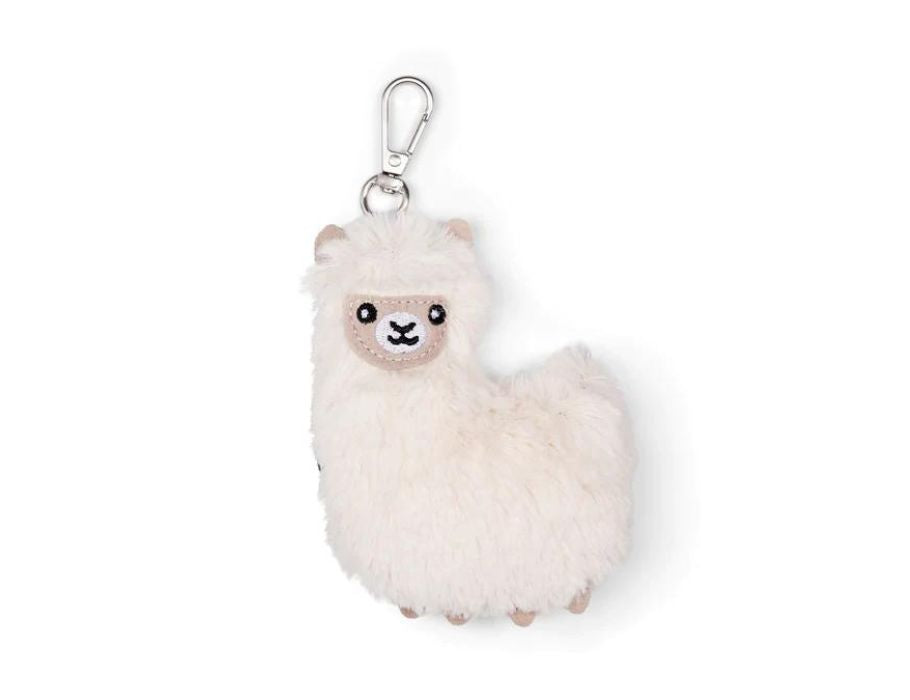 Gebissen Keychain Keyfriend Fluffy Lama