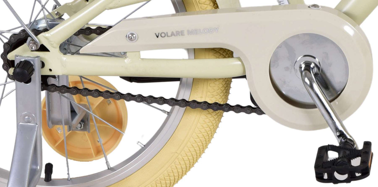 Volare Melody Children's Bicycle - Girls - 18 Inch - Sand