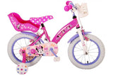 Disney Minnie Séisses jee! Kanner Vëlo Meedercher 14 Zoll rosa zwee Handbremsen