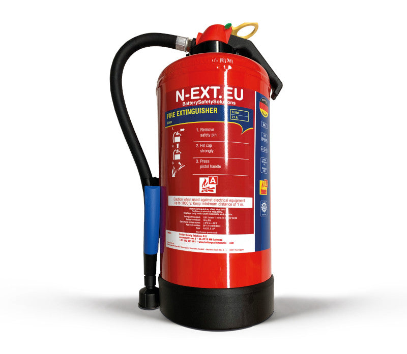 Fire extinguisher for lithium (-ion) batteries 9l