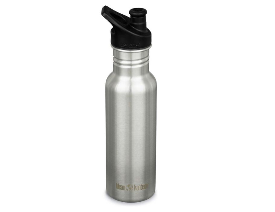 Klean Kanteen Drinking Bottle Sports Cap 800 ml (27oz) Brushed