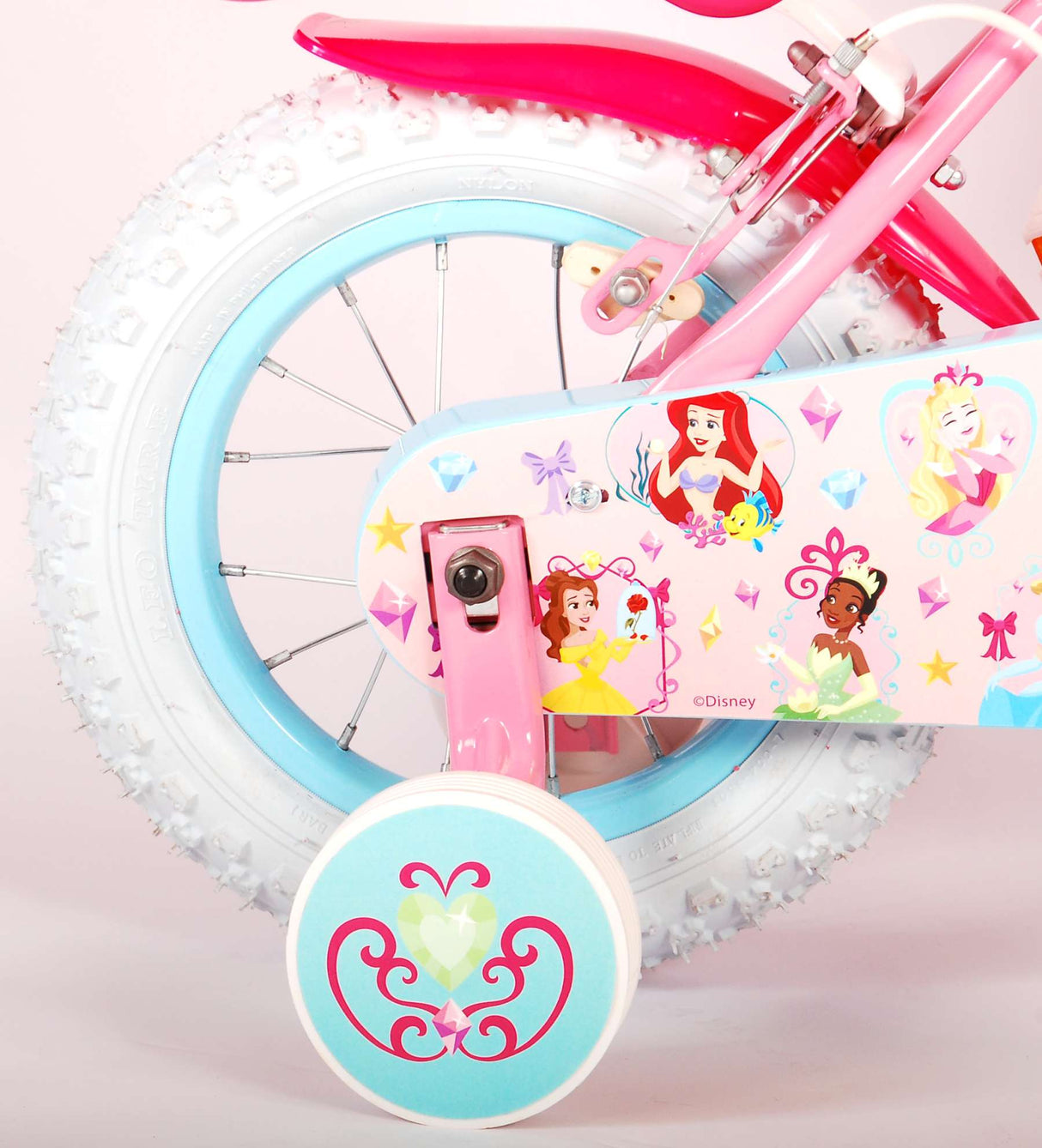 Disney Prinzessin Kanner Velo - Meedercher - 12 Zoll - rosa - zwee Handbremsen