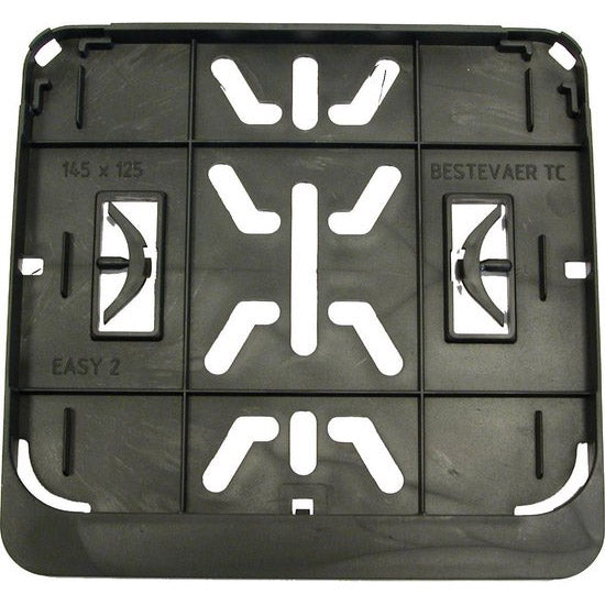 Imetnik registrske tablice 145x125 Black, vključno s SpeedPedelec