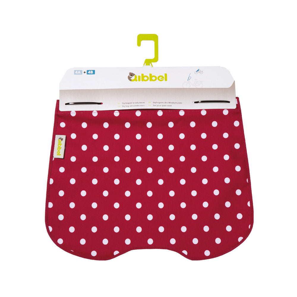 Qibbel styling set windshield polka dot red