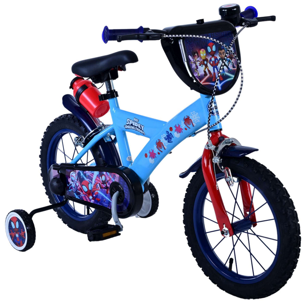 Spidey und seine erstaunlichen Freunde Spidey Children's Bike Boys 14 Zoll blau zwei Handbremsen