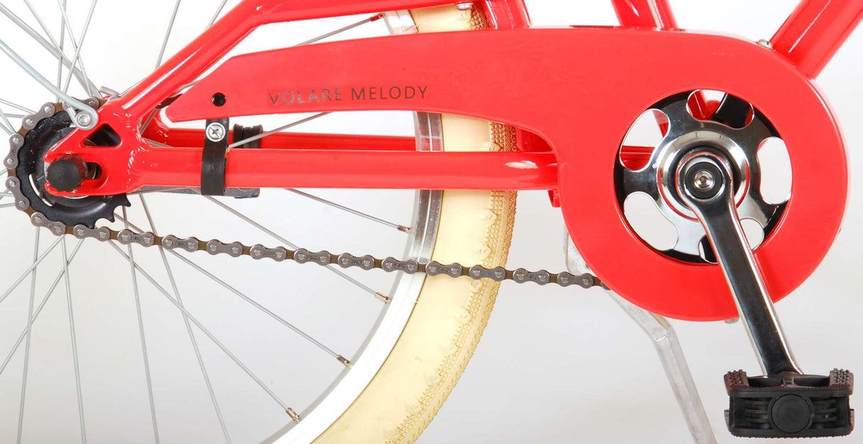 Volare Melody Children's Bike Girls 20 inch Coral Red Prime Collection