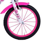 Volare lovely children's bike girls 16 inch pink white