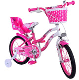 Volare lovely children's bike girls 16 inch pink white