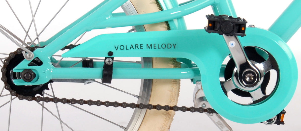 Volare Melody Children's Bike Girls 18 Inch Turquoise Prime Collection