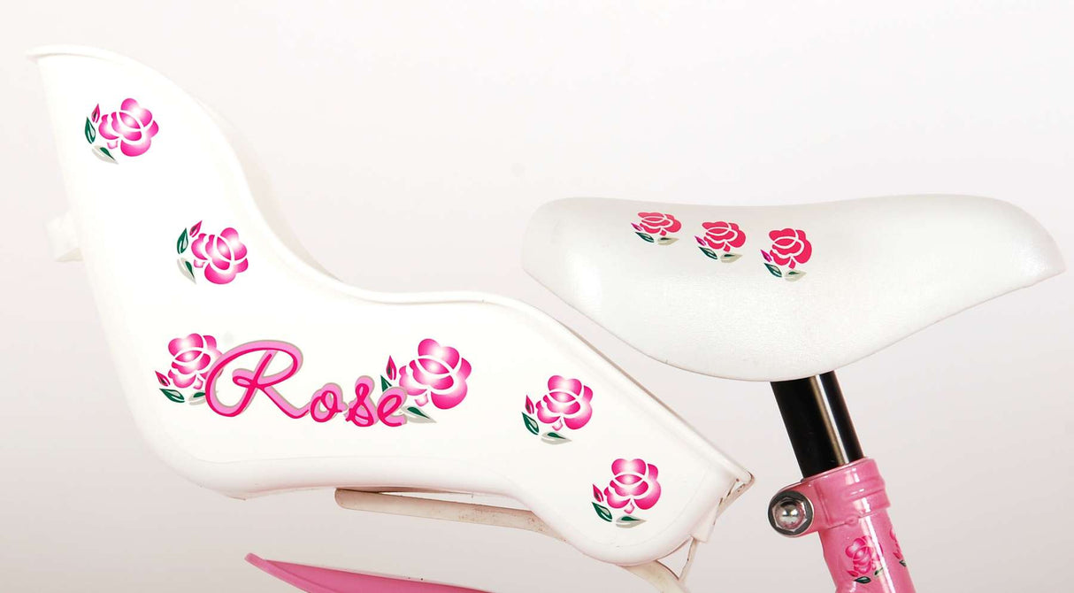 Volare Rose otroška kolesarska dekleta 14 -palčna roza bela 95% sestavljena