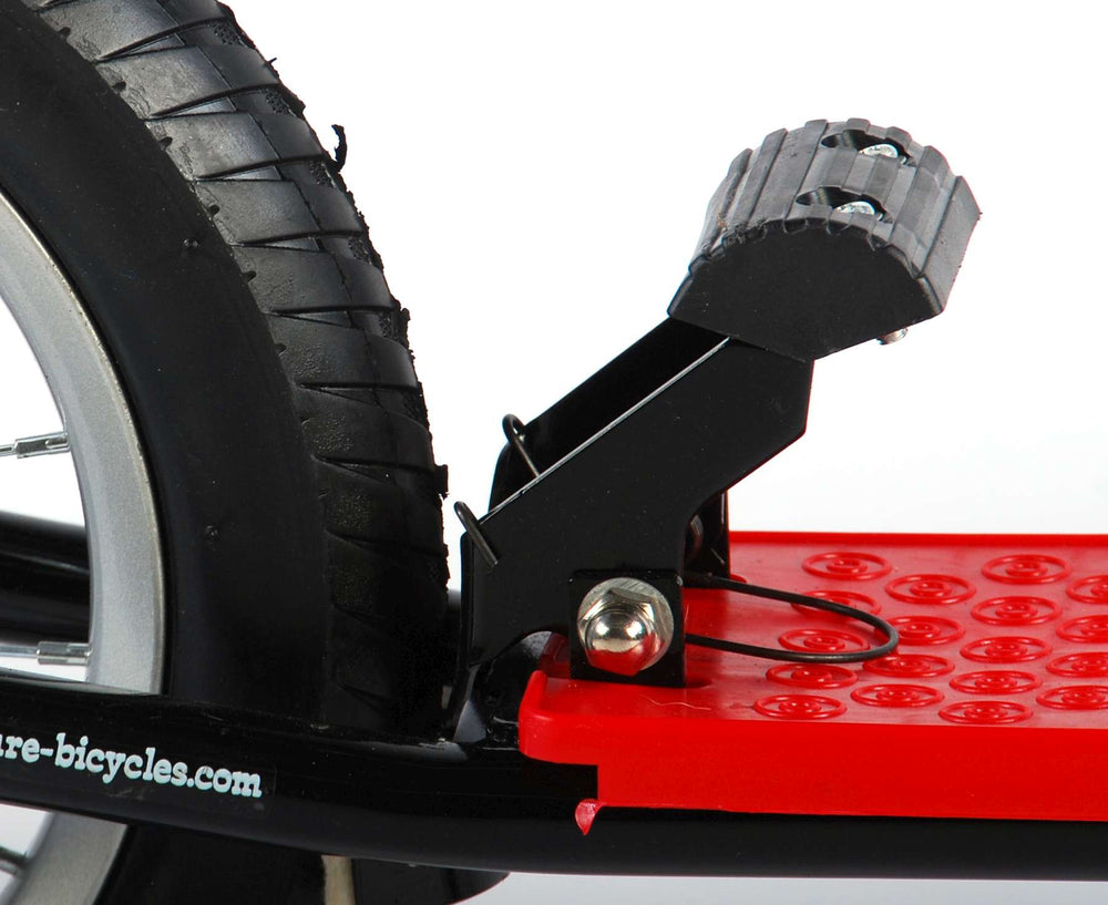 Volare Step Fantje in dekleta 12 palčna črno rdeča