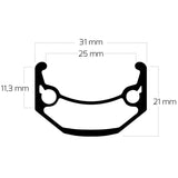 Rim 28 (622) Bigbull 36 14 black silver side