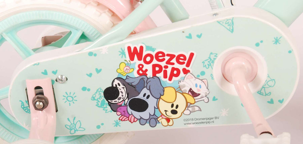 WOEZEL PIP PIP Bike Children Girls 10 pulgadas Mint Blue rosa rosa rosa rosa