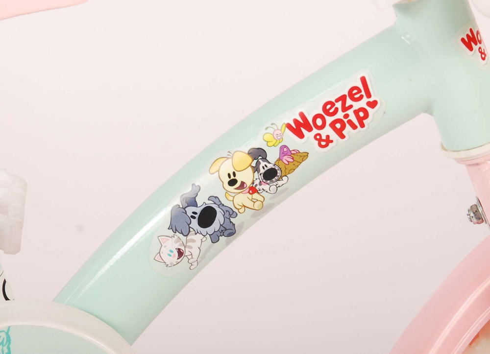 WOEZEL PIP PIP Bike Children Girls 10 pulgadas Mint Blue rosa rosa rosa rosa