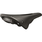 Brooks Saddle C15 izrezljani kambij vse vreme črno