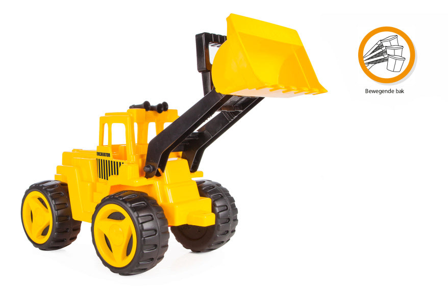 Excavadora de pilsan negro amarillo