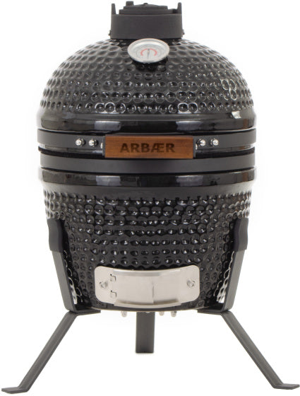 Arbaer Kamado pequeño Ø 13 pulgadas con marco de cerámica negra