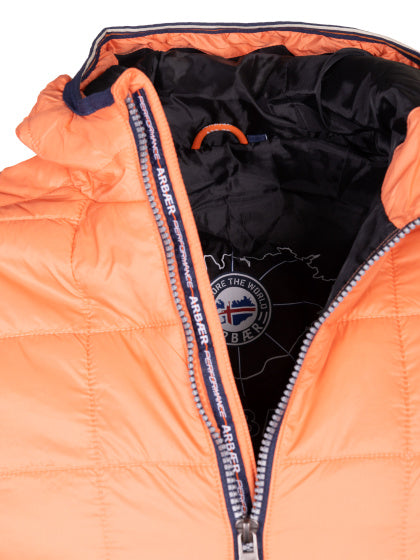 Arbaer aaron veste rembourrée masculine corail orange taille xxl