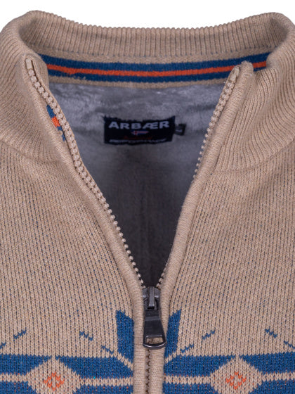 Arbaer Antonio Norwegian Vest Heren Sand -Colored Size M