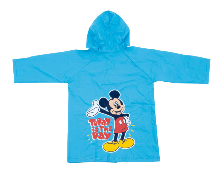 Arditex Raincoat Mickey Today is The Day junior PVC light blue size 6 years