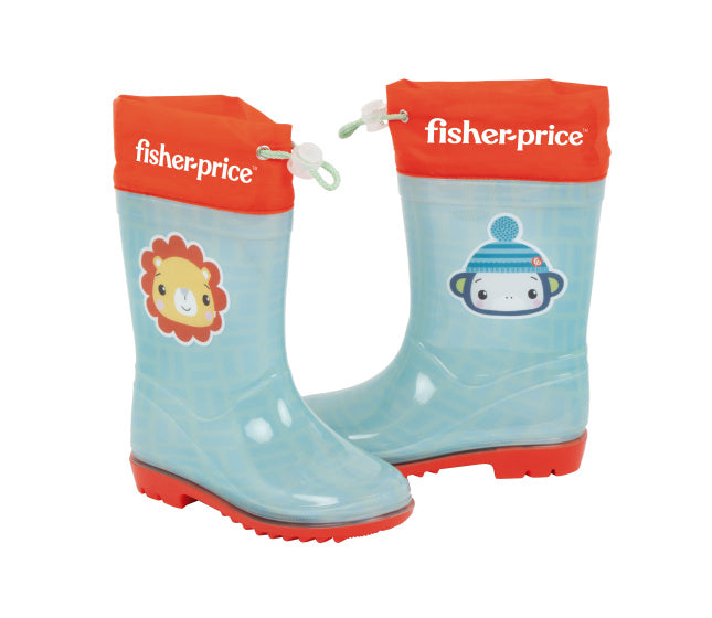 Arditex Rain Boots Fisher-Price Junior PVC Textile Light Blue Red Size 28