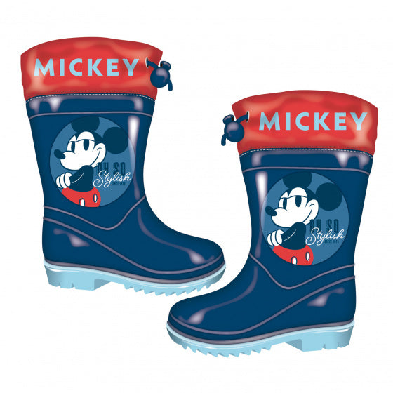 Arditex Regenlaarzen Mickey Mouse junior PVC donkerblauw maat 30