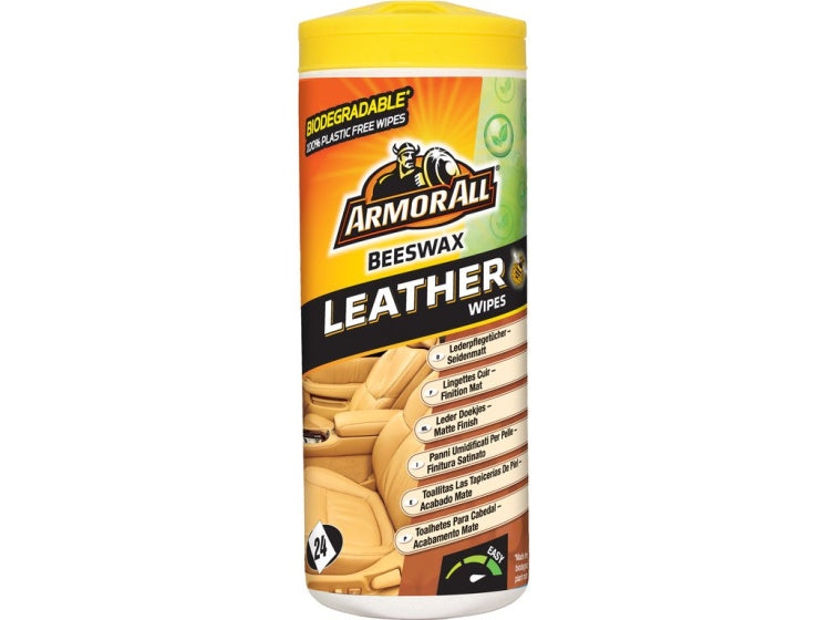 Armor todas las toallitas de limpieza cuero 22.3 cm White 24 piezas