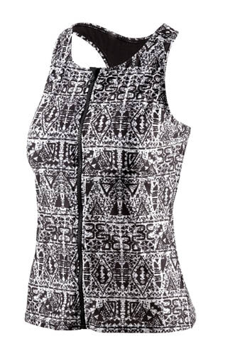 BECO TANKTOP BESUIT LADER POLYAMID SVART VIT D-CUP STORLEK 36