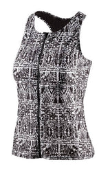 BECO TANKTOP BESUIT LADER POLYAMID SVART VIT D-CUP STORLEK 36