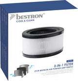 Bestron Air Filter AirP100UV 3-en-1 blanc