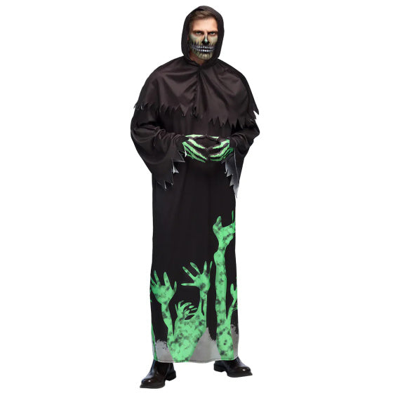 Boland Blowing Reaper Costume Men Black Green Size 54 56 (XL)