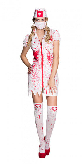 Boland Horror Nurse Costume Ladies White Red Size 44 46 (L)