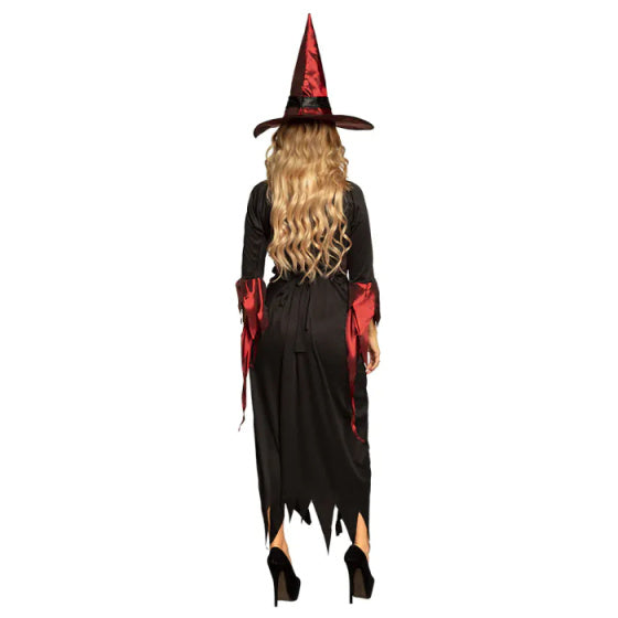 Boland Witch Costume Dame Black Red Size 40 42 (m)