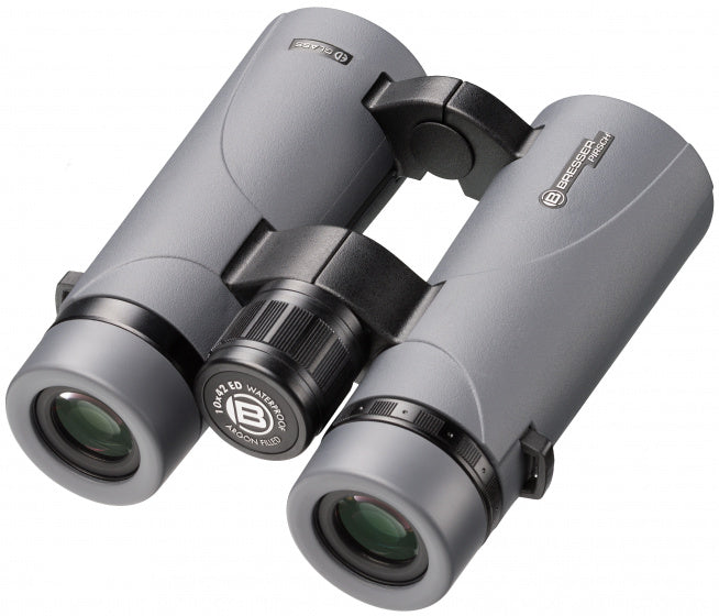 Bresser Pirsch ED 10x42 Binoculars with Fasecoating Gray
