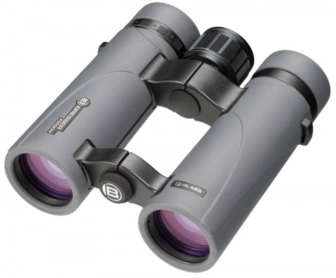 Bresser Pirsch ED 10x34 Binoculars with Fasecoating Gray