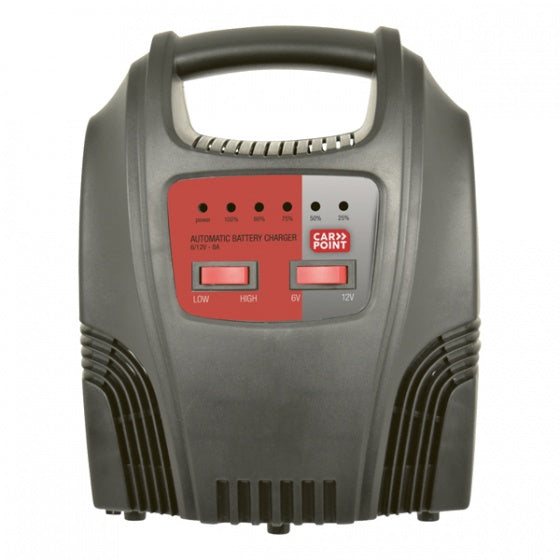Carpoint Battery Charger 6 12 Volt 8-44 Ah 8 Ampere black