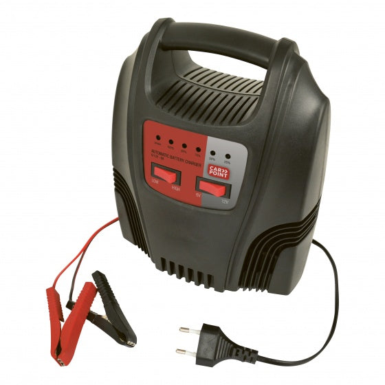 Carpoint Batterie Ladegerät 6 12 Volt 8-44 AH 8 Ampère Schwarz